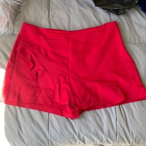 Red skort ZARA XL